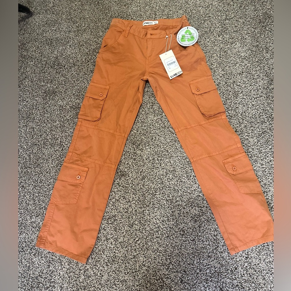 Lovegen Orange cargo Pants